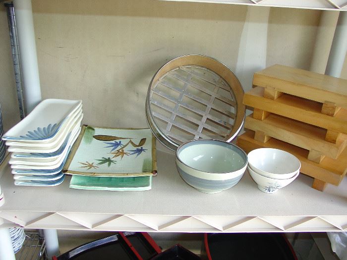 Chinese Motif Serving dishes, Sushi boards 
