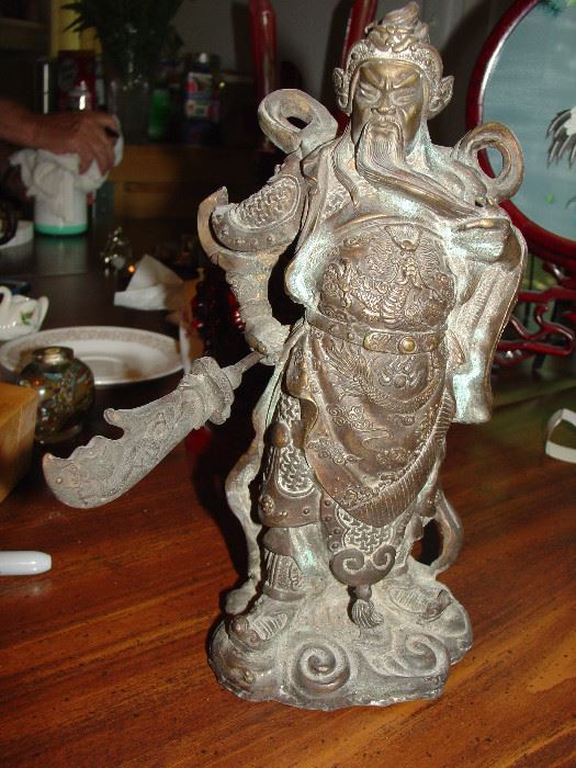 Bronze Guan Yu Statue