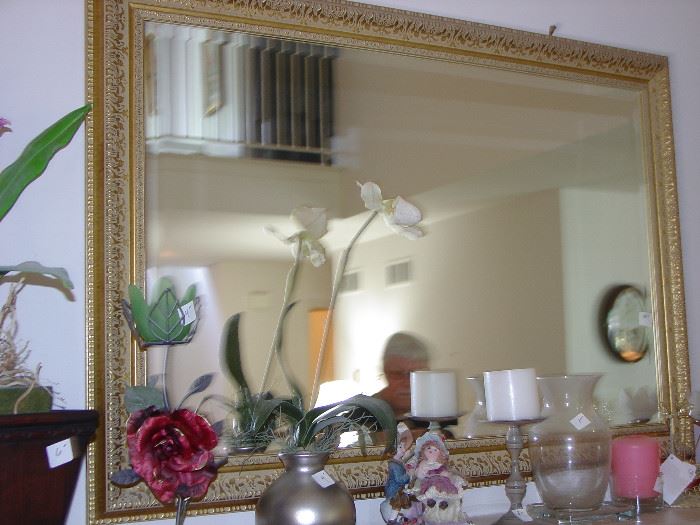 Ornate Beveled glass mirror