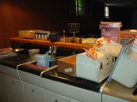 Collectible Colored glass bottles , appliances