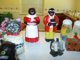 Black Americana Salt & Peppers