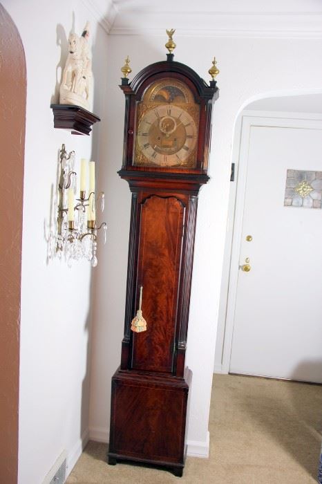 A Real Treasure Thomas Reid Tall Case Clock ca. 1790
