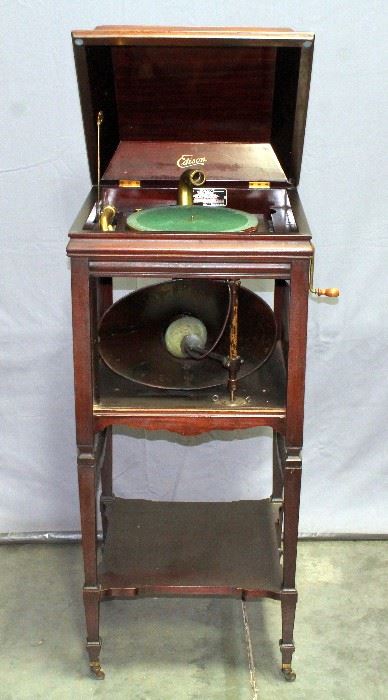 Edison Disc Phonograph Victrola Model B150 in Edison No. 2 Cabinet, 20"W x 47" x 20"D