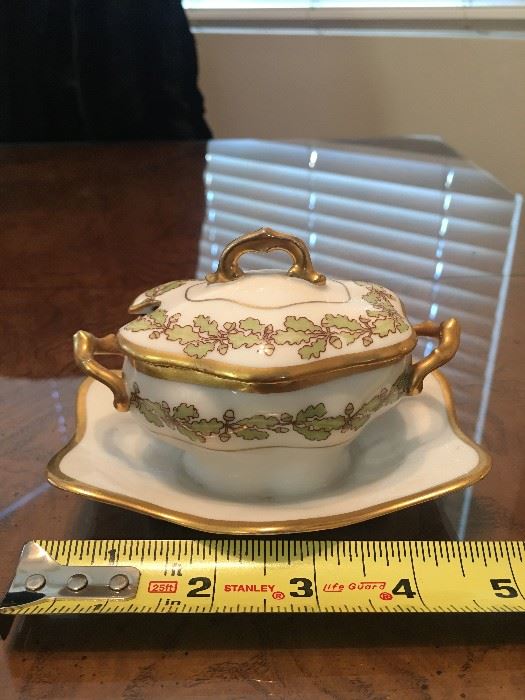 Limoges Covered Jam Dish