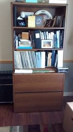 bookcase on lateral file cabinet