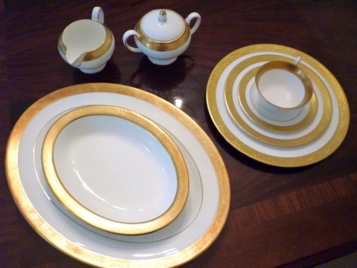 Wedgewood China in the Ascot Pattern - Service for 13