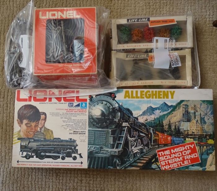 Lionel train and components.