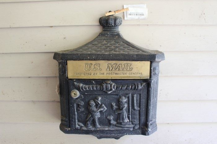 Vintage Cast Iron Mailbox