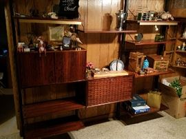  Floating Bookcase system by
Paul Cadovius in Rosewood. 
