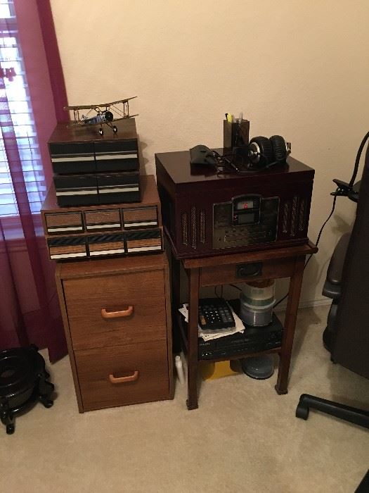 Cassette Tapes, Side Table, New Phonograph/record Player