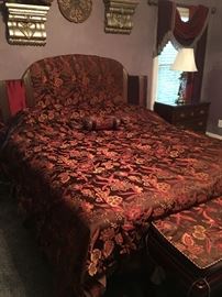 Custom King Bed Linens & Headboard