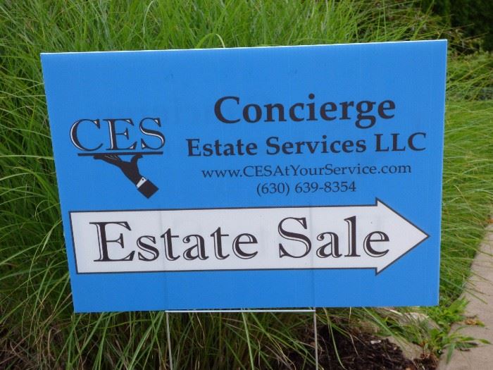 Look for our blue "Concierge Estate Services" signs.