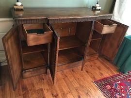 Baker Furniture Buffet Server/Entertainment Cabinet - Detail