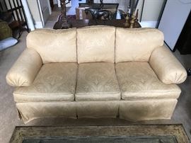 The Charles Stewart Company Gold Upholstered Sofa
