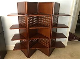 Decorative Wooden Display w/ Four-Shelves 