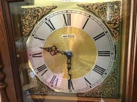 Howard Miller Mahogany Grandfather Clock - Detail