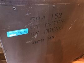 Drexel Orient Influenced Mahogany Storage Cabinet - Detail