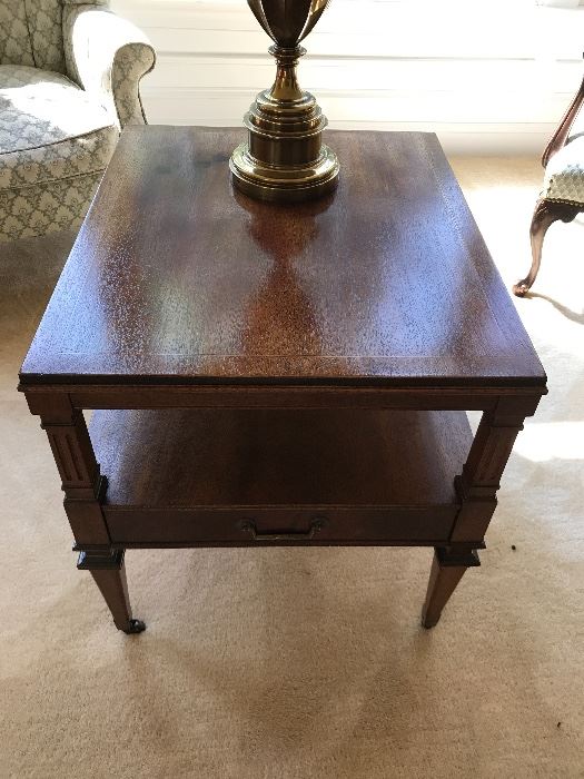 Walnut One-Drawer End Table - 2 of 2