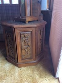 PAIR OF JAPANESE CARVED END TABLES