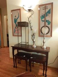 CONSOLE TABLES AND WALL ART