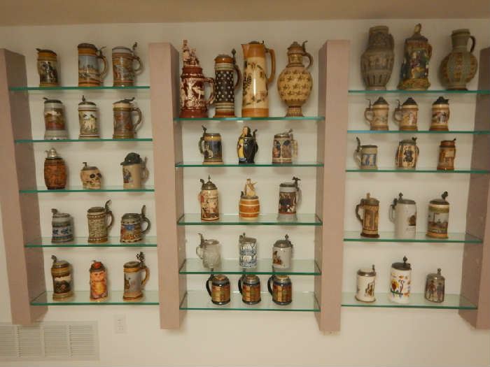 Large Antique Stein Collection (Mostly Mettlach)