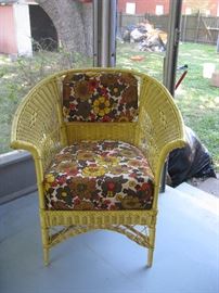 Retro Wicker Patio Chair