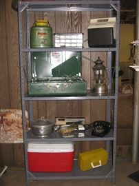 Hiawatha Vintage Cooler, Coleman Camper Gas Stove