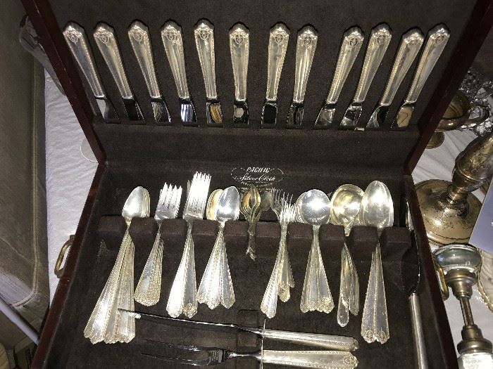 101 pieces of Westmoreland "Lady Hilton" Sterling flatware.