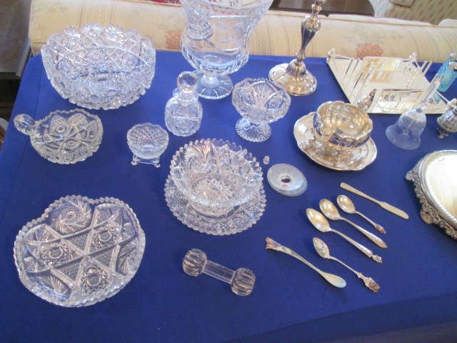 Cut crystal and glassware, some Vintage