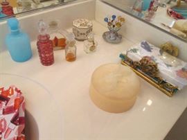 Lovely Perfume Bottles and Bath Accessories