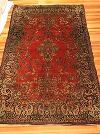 many antique oriental rugs