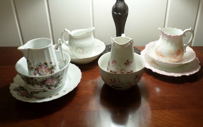 some of the vintage breakfast sets
