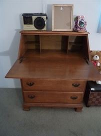 Vintage Hardwood Slantfront Desk