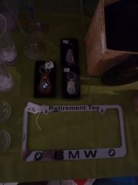 BMW Automobile Key chains & Vanity Frame