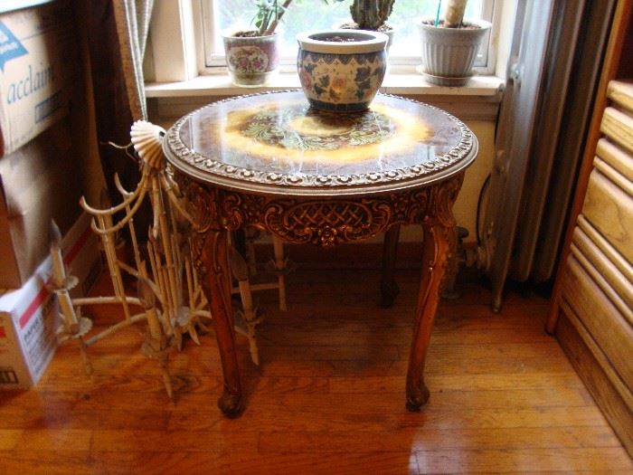 Wood Carved Table