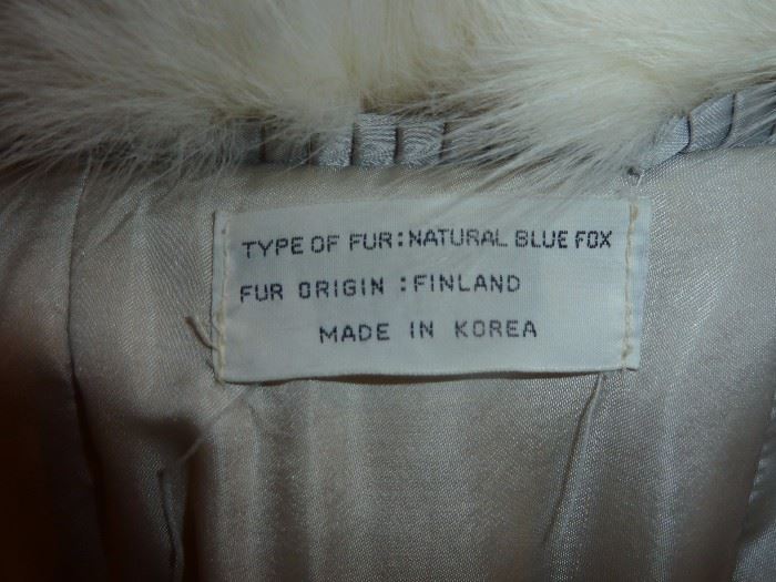 Finland Silver Fox Fur Coat
