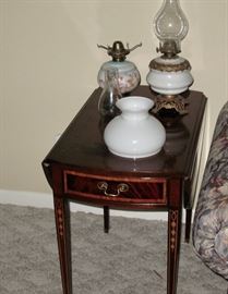 Pair of inlaid side tables