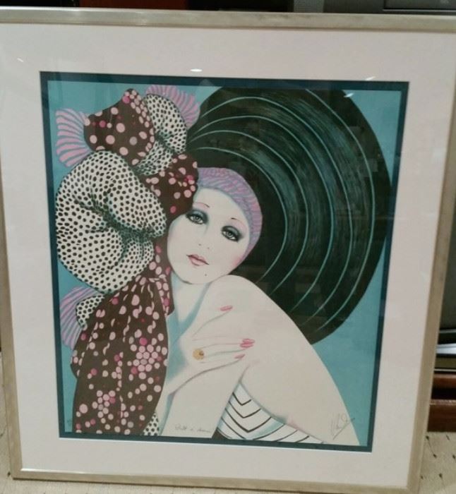 SIGNED AND NUMBERED MARY VICKERS, PRINT, "JUST A DREAM"