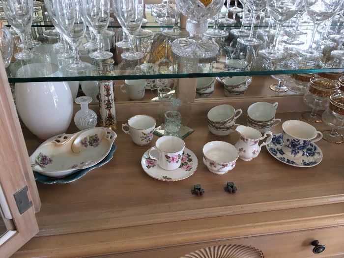 BONE CHINA CUPS AND SAUCERS