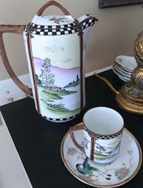 NIPPON POT AND CUP AND SAUCER 