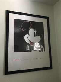 andy warhol mickey mouse framed print -