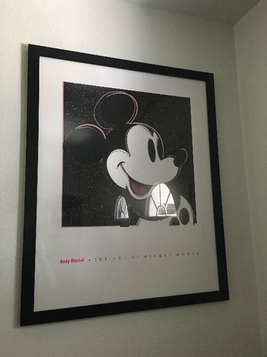 andy warhol  mickey mouse framed print -