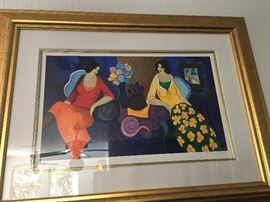 Tarkey conversation over flowers