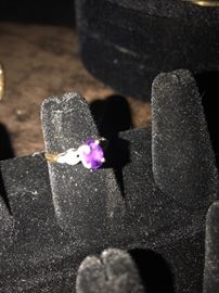 14k gold and Amethyst ring