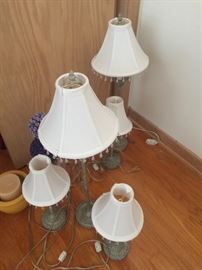  Lamps in various sizes and styles
