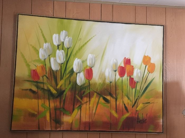 Beautiful tulip painting