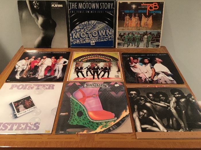 A large assortment of Disco era vinyl!