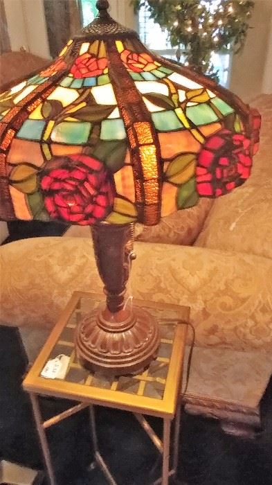 decor stained glass table lamp