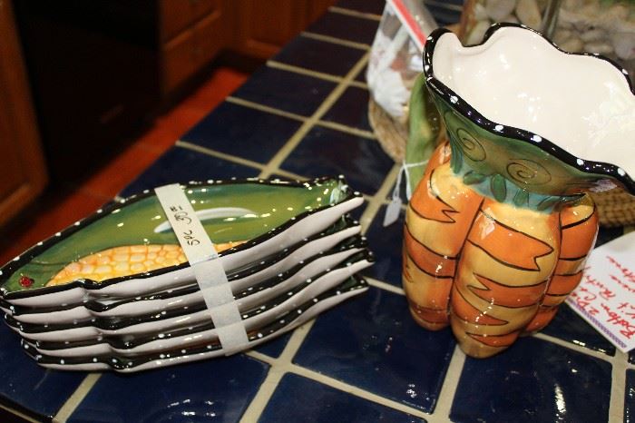 kitchen corn holders carrot pitcher
