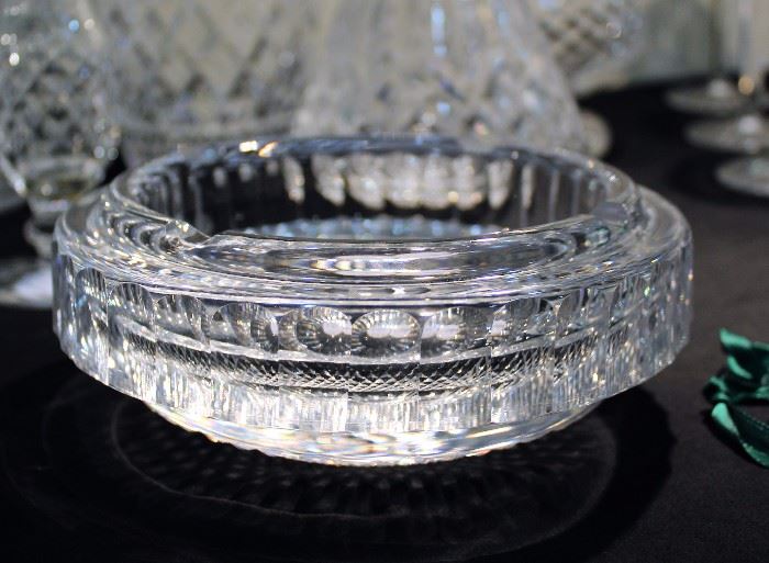 crystal waterford ashtray